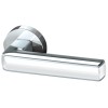 Ручка раздельная CUBE URB3 CP/White-14 Хром/белый