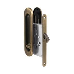 Защелка с ручками для раздвижных дверей Soft LINE SL-011 AB