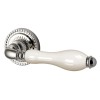 Ручка раздельная Silvia CL 1 SILVER-925/LWP-109 Серебро 925/беж фарфор