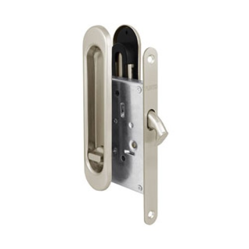 Защелка с ручками для раздвижных дверей Soft LINE SL-011 SN
