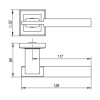 Ручка раздельная CITY QL GR/CP-23 графит/хром