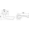 Ручка раздельная CRONA TL SG/GP-4 мат. золото/золото