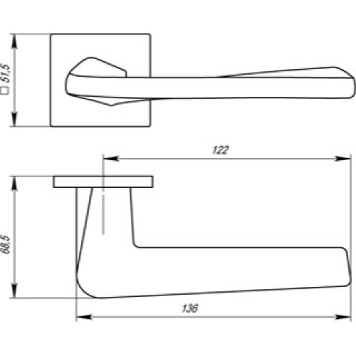 Ручка раздельная Torso USS MWSC-33 Итальянский тисненый