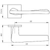 Ручка раздельная Torso USS SN-3 Матовый никель