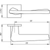 Ручка раздельная Torso USS CP-8 Хром