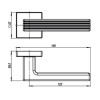Ручка раздельная LINE USQ6 SN-3 Матовый никель