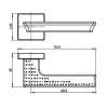 Ручка раздельная MATRIX USQ7 SN-3 Матовый никель