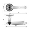Ручка раздельная Matador CL4-BB-17 Коричневая бронза