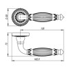 Ручка раздельная Bella CL 2 ABL-18 Темная медь