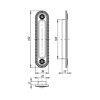 Ручка для раздвижных дверей SH010/CL SILVER-925 Серебро 925