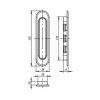 Ручка для раздвижных дверей SH010-BL-26 Черный