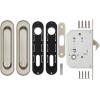 Защелка с ручками для раздвижных дверей Soft LINE SL-011 SN