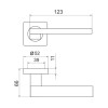 Ручка раздельная SENA SQ002-21CP-8 хром