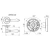 Ручка раздельная IMPERIA SM MAB-6 темная бронза