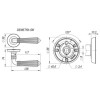 Ручка раздельная DEMETRA SM MAB-6 темная бронза