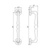 Ручка-скоба PALAZZO PULL SM RB-10 французское золото (1 штука)