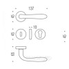 Ручка дверная Colombo Robot CD 41 Полированная Латунь