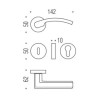 Ручка дверная Colombo Olly LC 61 Античная Латунь