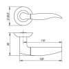 Ручка раздельная PELICAN TL SG/GP-4 матовое золото/золото