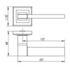 Ручка раздельная TECH QL GR/CP-23 графит/хром