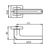 Ручка раздельная NOVA QR GR/CP-23 графит/хром