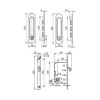 Защелка с ручками для раздвижных дверей Soft LINE SL-011 CP