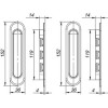 Ручки для раздвижных дверей Soft LINE SL-010 SN