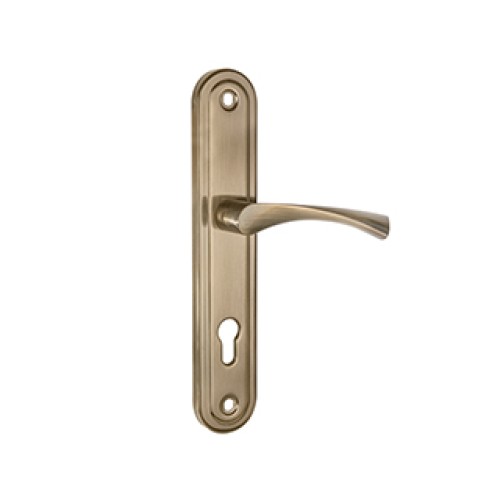 Ручка на планке HANDLE90.CRONA.04-85 (P90 8504 CRONA) AB бронза