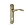 Ручка на планке HANDLE90.CRONA.18-85 (P90 8518 CRONA) AB бронза
