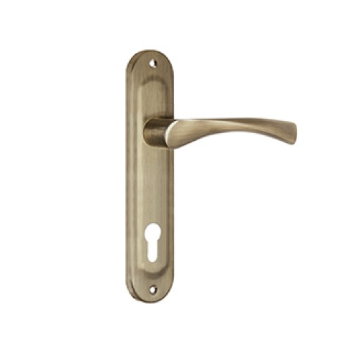 Ручка на планке HANDLE90.CRONA.18-85 (P90 8518 CRONA) AB бронза