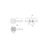 Ручка раздельная K.SL52.FLY (FLY SL) BL-24 черный