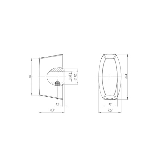 Вертушка на цилиндр CB-Slim BL-26 Черный