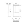 B30002.02.32 Ручка WAVE под WC (мат хром), для раздвижных дверей