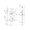 Замок врезной DD.INOX/C-55.72