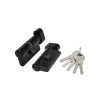 Цилиндровый механизм (100 ZM/70) 1000ZMKnob70(30+10+30) BL черный, 5 кл. с вертушкой