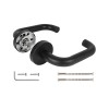 Ручка раздельная R.DSS201-0203/19 (DSS-0203/19) INOX 201 black