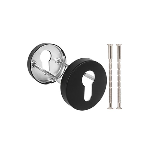 Накладка под цилиндр ET.R.DSS201-02 (DSS-02-ET) INOX 201 BLACK
