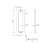 Ручка-скоба PULL.PH38/1500.26 INOX 304 (PH-26-38/1500-INOX) BLACK