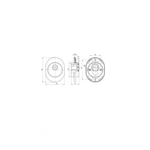 Броненакладка DEF 4825 CP ХРОМ