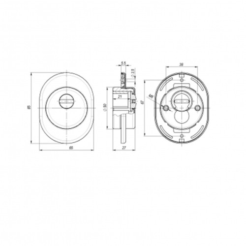 Броненакладка DEF 4825 eco CP ХРОМ