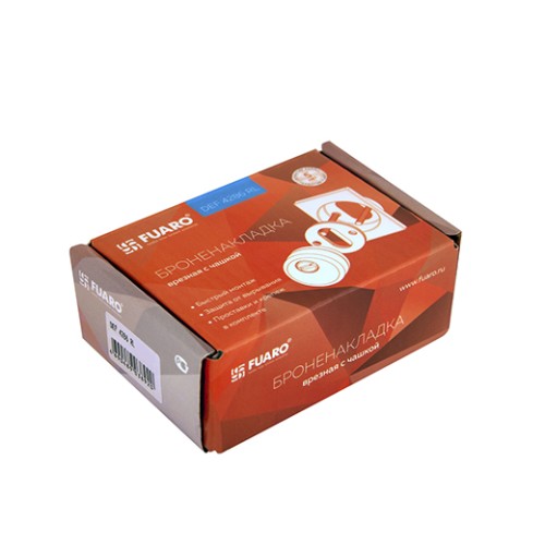 Броненакладка врезная DEF 4286 RL (хром) CP-8