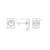 Броненакладка врезная DEF 4286 RL (черный) BL-24