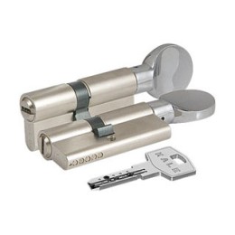Цилиндровый механизм с вертушкой 164 BM/90 (40+10+40) mm никель 5 кл.