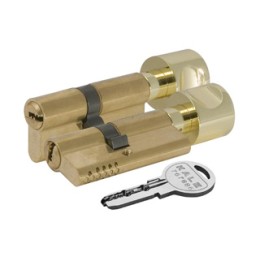 Цилиндровый механизм с вертушкой 164 OBS SCE/100 (45+10+45) mm латунь 5 кл.