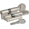 Цилиндровый механизм с вертушкой 164 SM/80 (30+10+40) mm никель 5 кл.