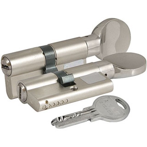 Цилиндровый механизм с вертушкой 164 SM/80 (30+10+40) mm никель 5 кл.
