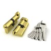 Цилиндровый механизм с вертушкой R602/70 mm (30+10+30) BBP латунь 5 кл.
