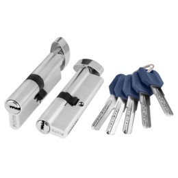 Цилиндровый механизм с вертушкой Z402/70 mm (30+10+30) CP хром 5 кл.