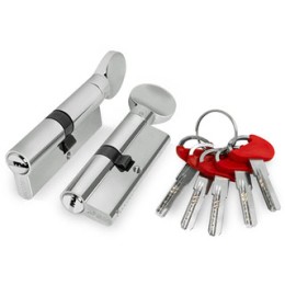 Цилиндровый Fuaro (Фуаро) механизм (D-PRO502/120) D-PRO5002Knob120(55+10+55) CP хром 5Key