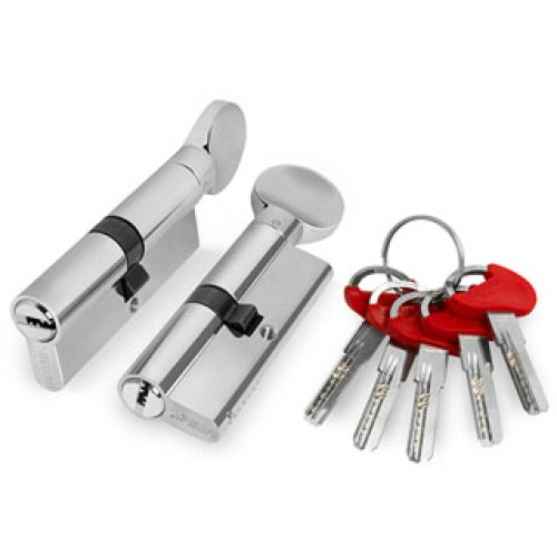 Цилиндровый Fuaro (Фуаро) механизм (D-PRO502/120) D-PRO5002Knob120(55+10+55) CP хром 5Key